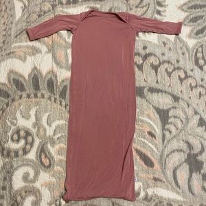 Posh Peanut Dusty Rose Zippered Gown